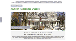 Desktop Screenshot of jeuneetrandonneequebec.com