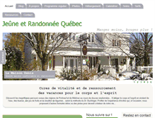 Tablet Screenshot of jeuneetrandonneequebec.com